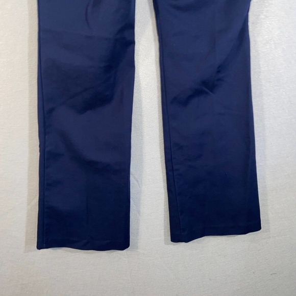 Chicos Pants Womens 0.5 Blue Dark Pockets High Waisted Flared Business Casual - Picture 12 of 14